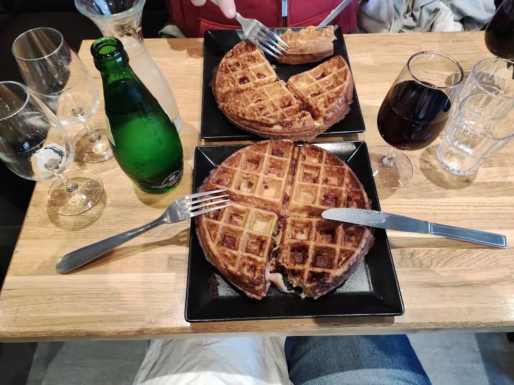 Gaufre Salée Reblochon Lard Grillé